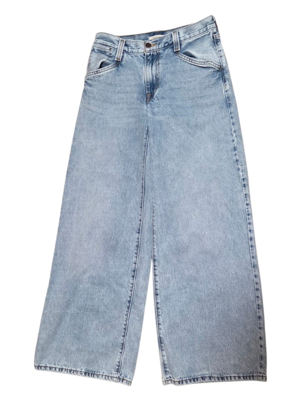 Levis Womens 94 Baggy Wide Leg Blue Jeans Size 26 - Picture 1 of 9